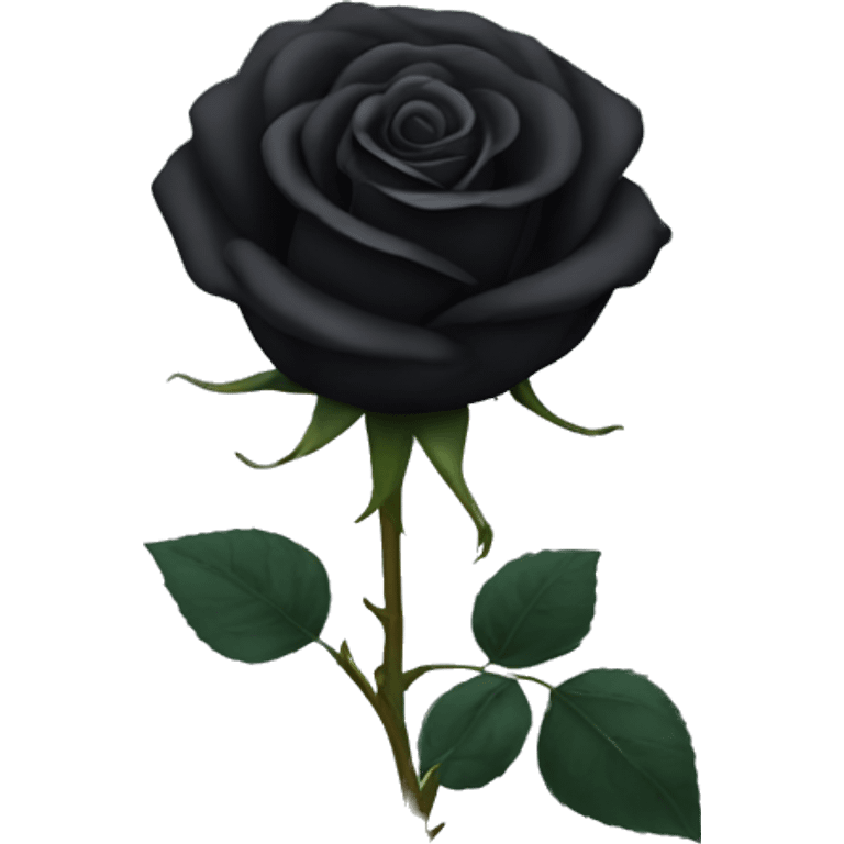 Black rose emoji