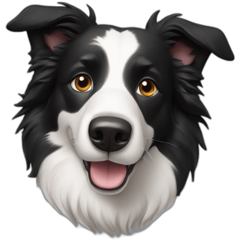 Border collie dog emoji