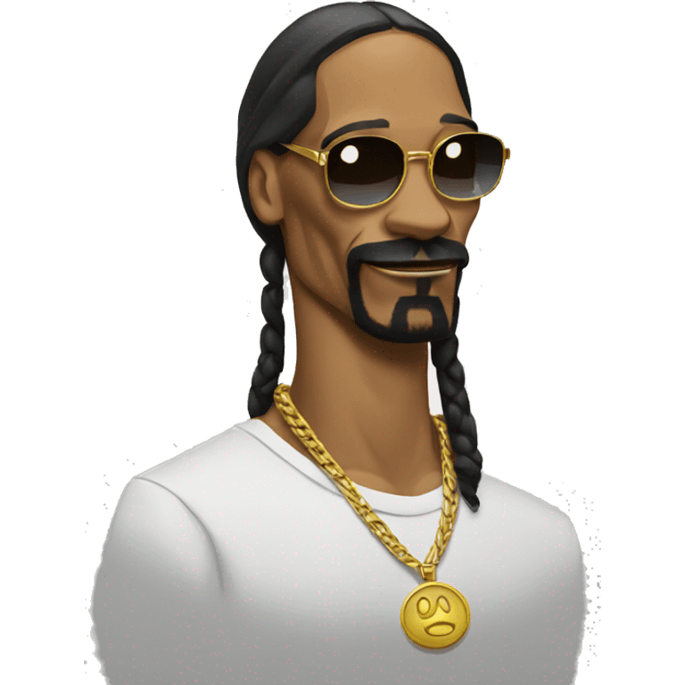 Snoop dogg whit a dogg emoji