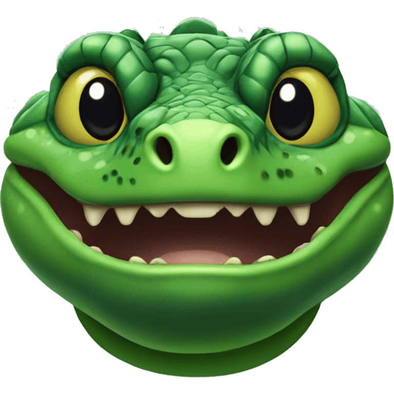 Green Gila Monster Head emoji