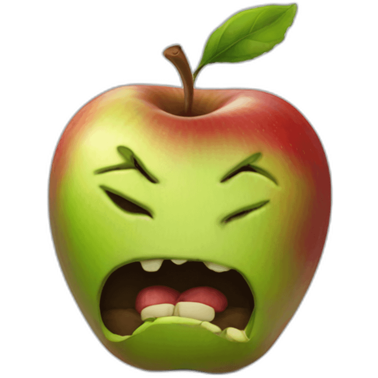 rotten apple emoji