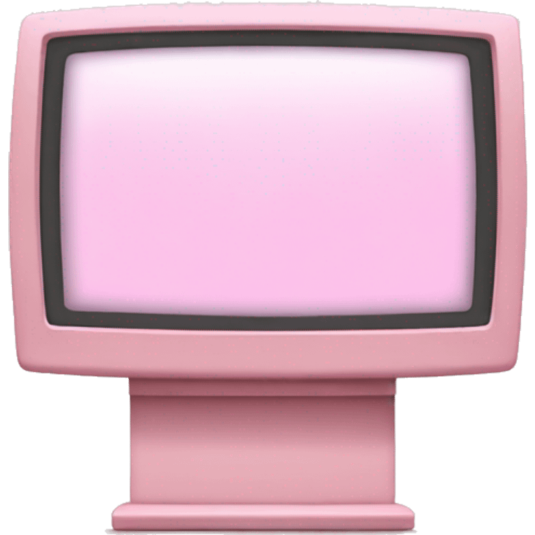 Light pink flatscreen with bow emoji