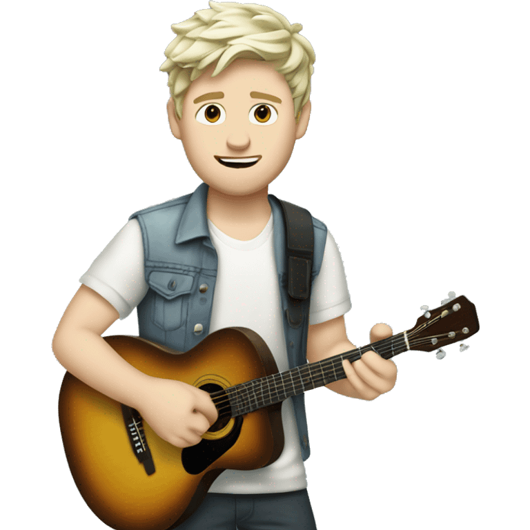 niall horan with gitaar emoji