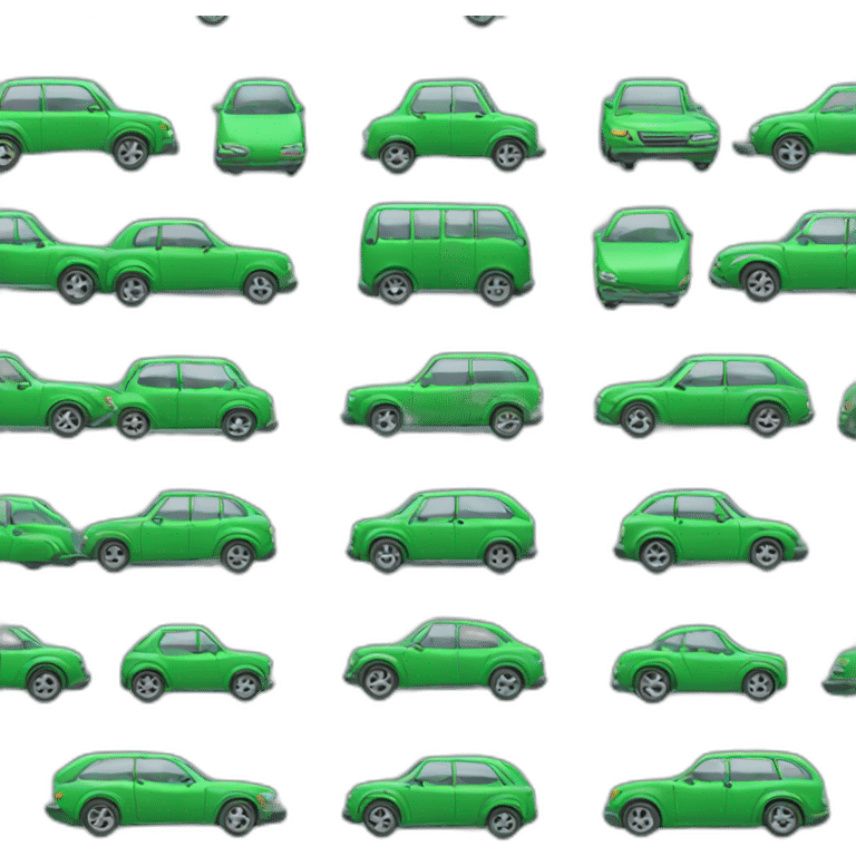 one car green emoji