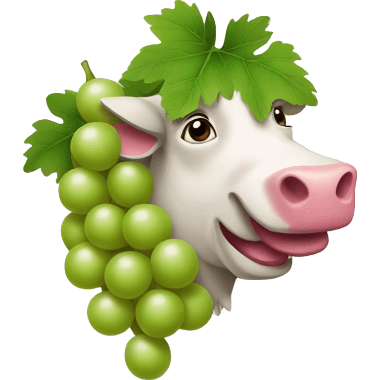 Grapes cow emoji