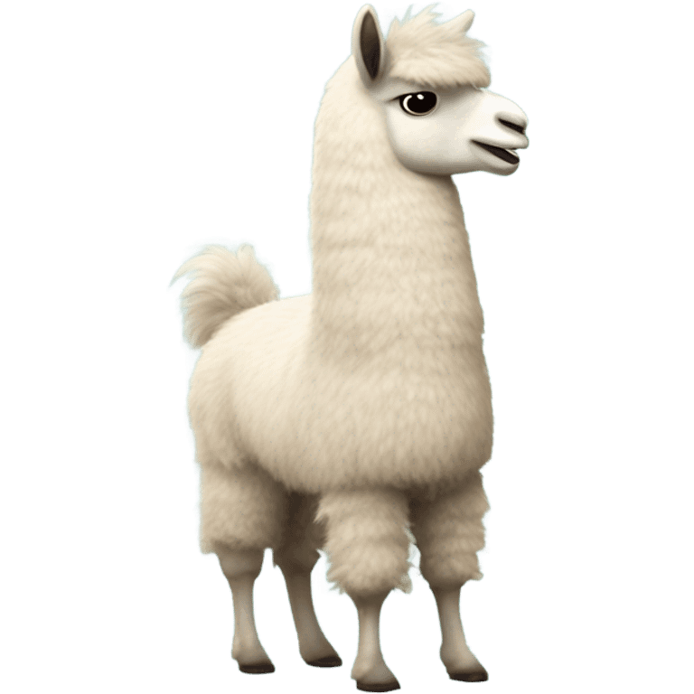 Yodeling llama emoji