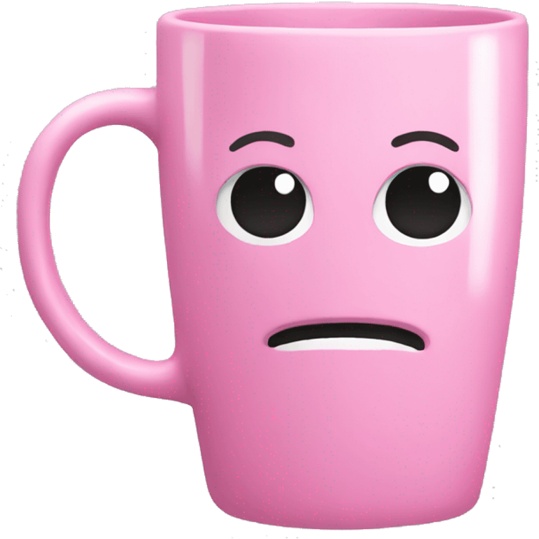 Pink coffee mug  emoji