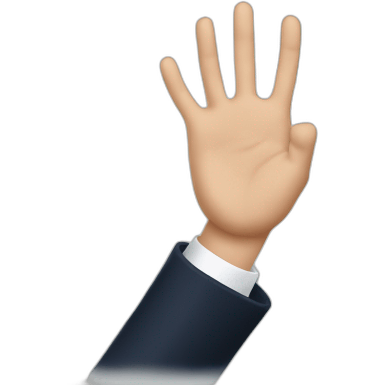 Macron hand emoji