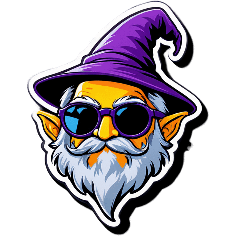 Wizard with sunglasses emoji