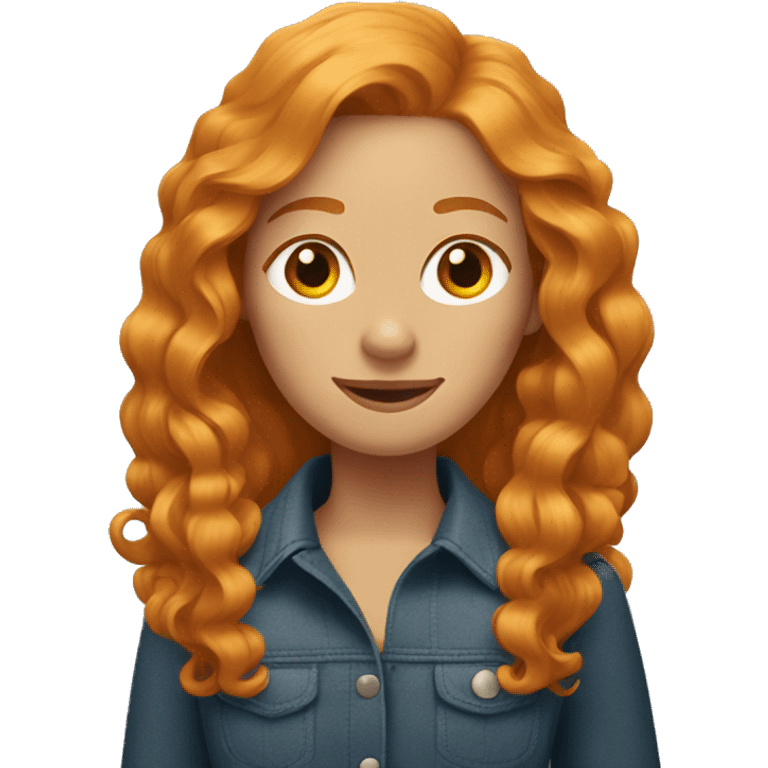 Ginger women with blond longhair dachshund  emoji