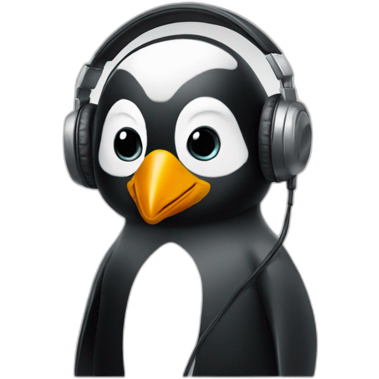 Dj penguin emoji