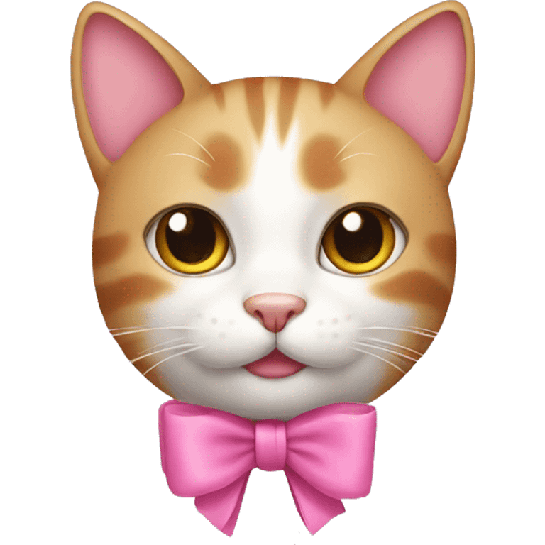 cat with pink bow  emoji