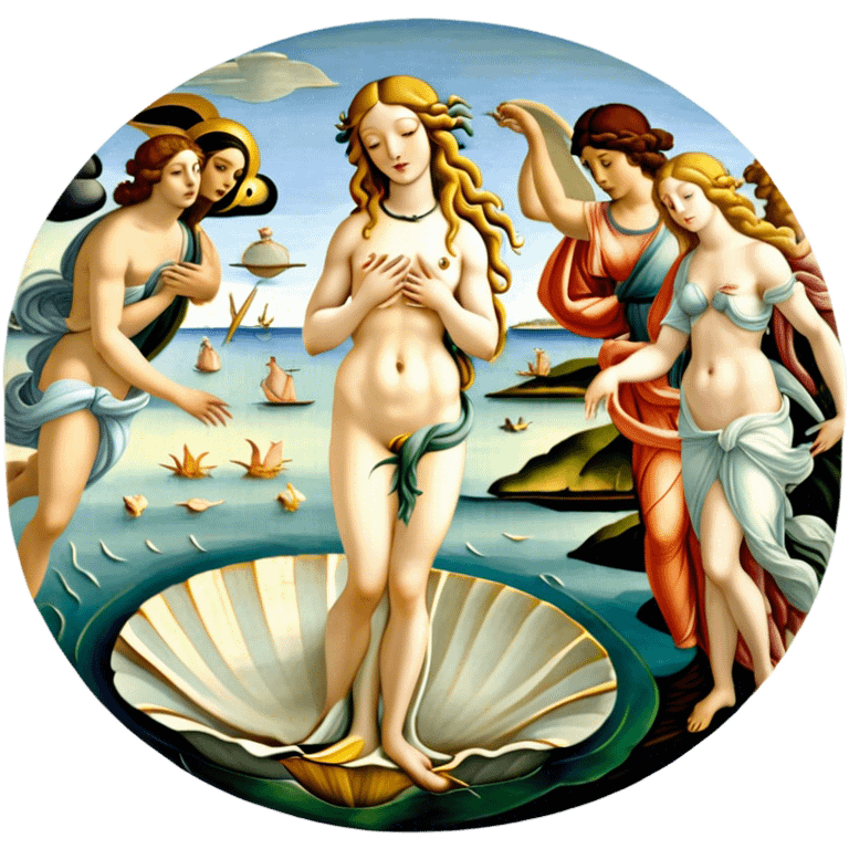 Birth of Venus, painting Sandro Botticelli emoji