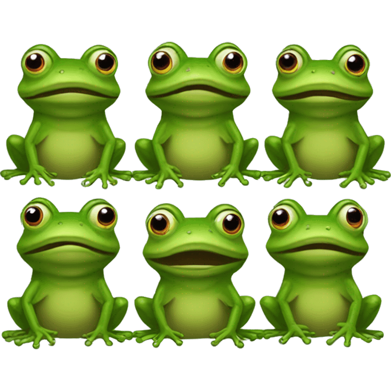 an army of frogs emoji