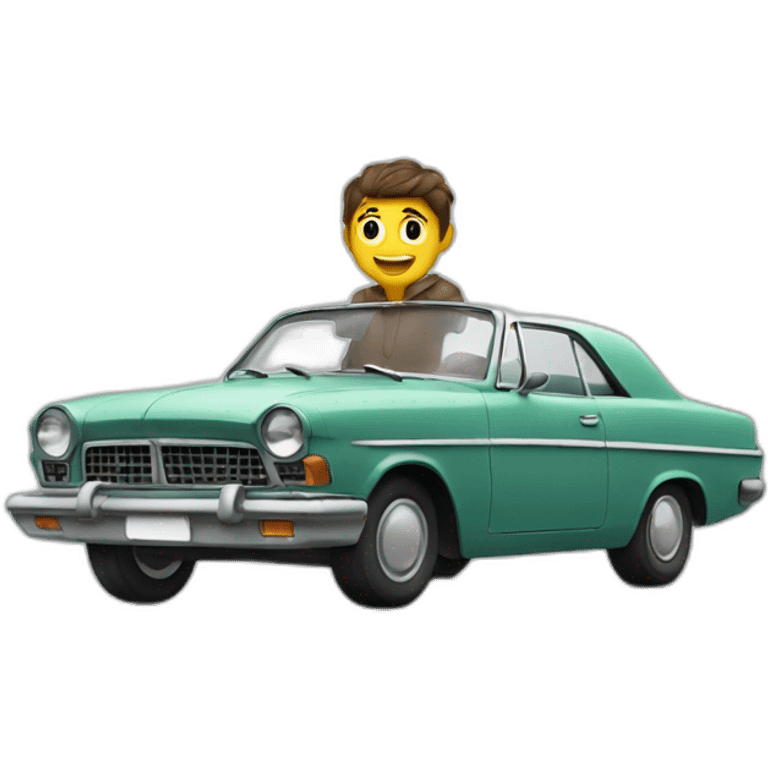 Homme sur voiture emoji