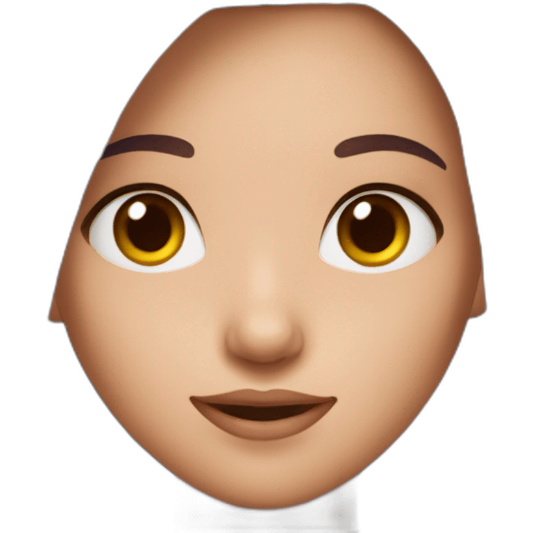 a young beauty girl with purple brown hair fair skin emoji