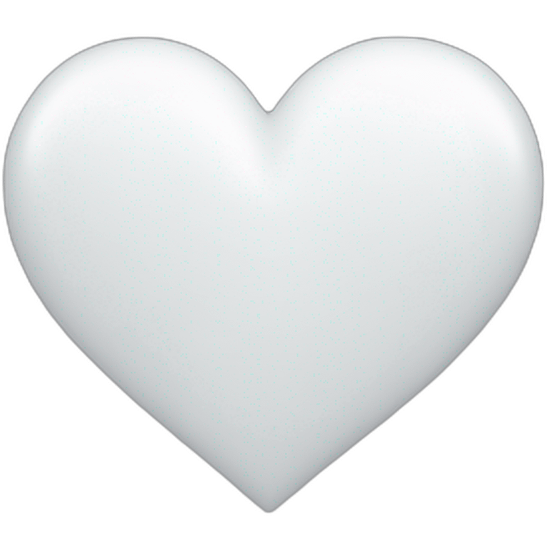 White heart emoji