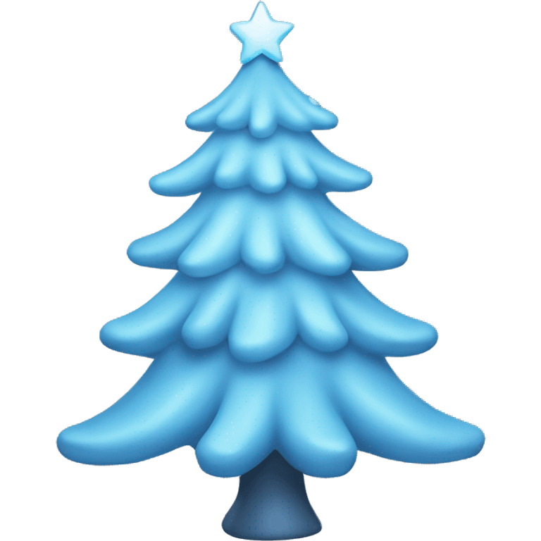 Light blue Christmas tree emoji