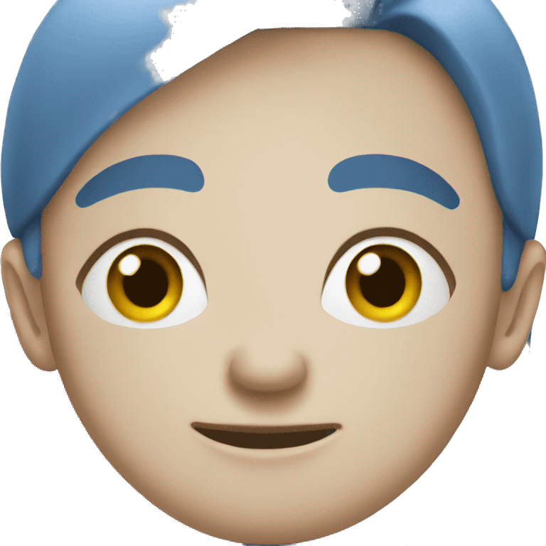 A blue emoji emoji