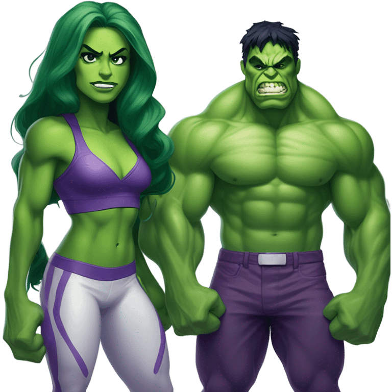 She Hulk and hulk emoji