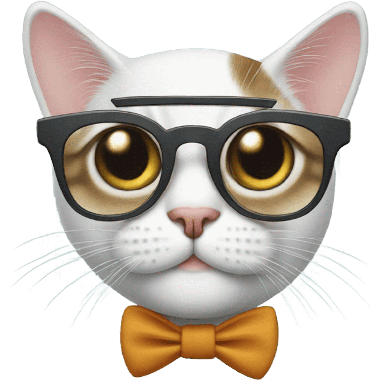 Cat with glasses  emoji