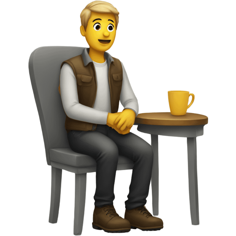 person sitting on a chair emoji