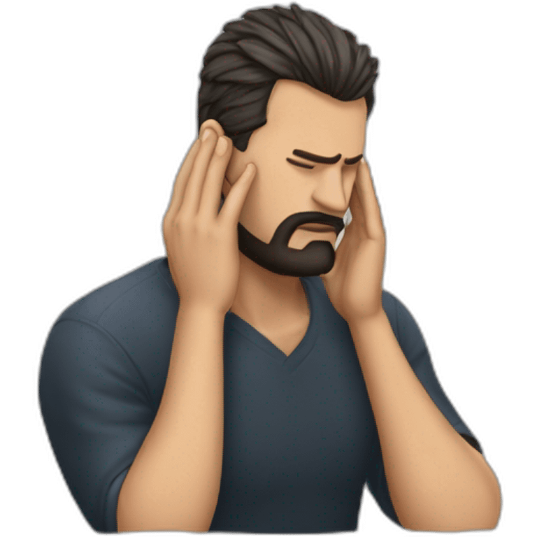 Facepalm barba moreno emoji