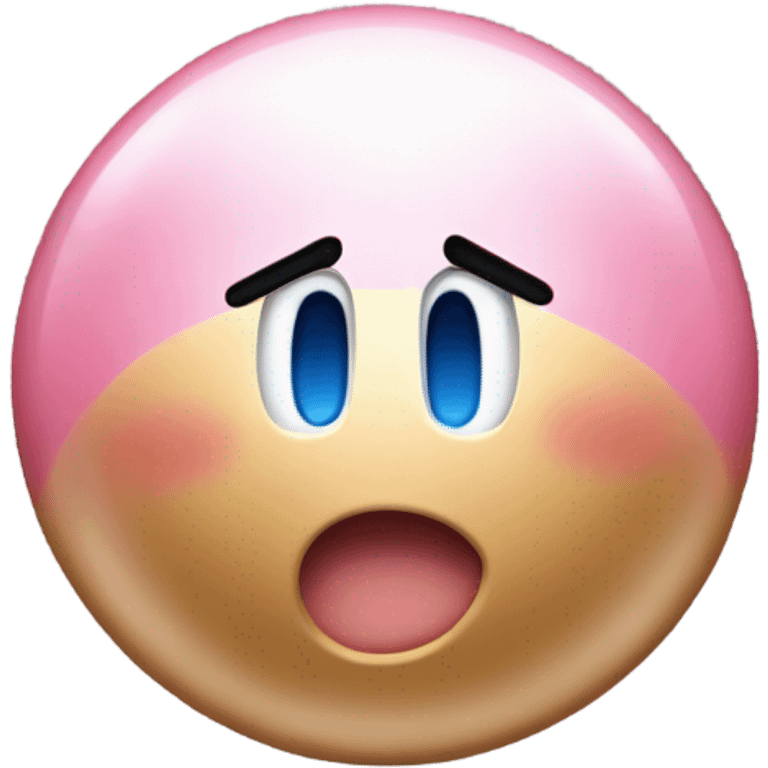 Metal Kirby ball  emoji