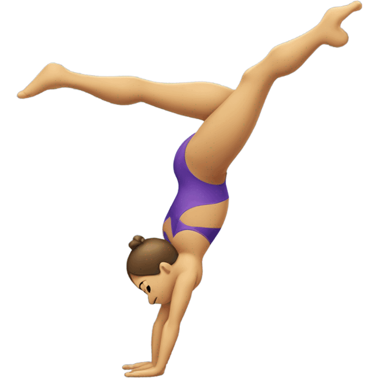 gymnast doing handstand emoji