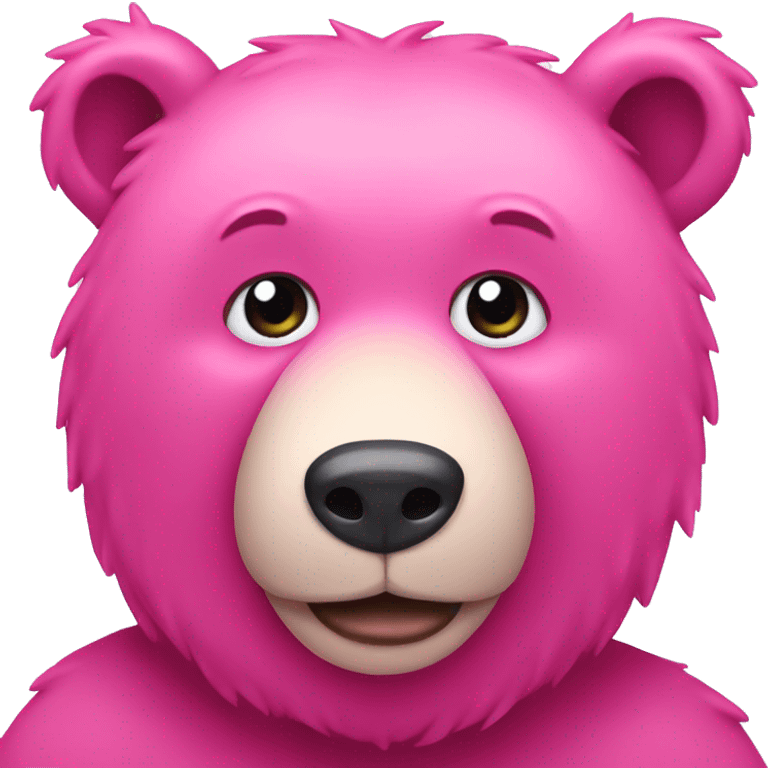 Pink bear emoji