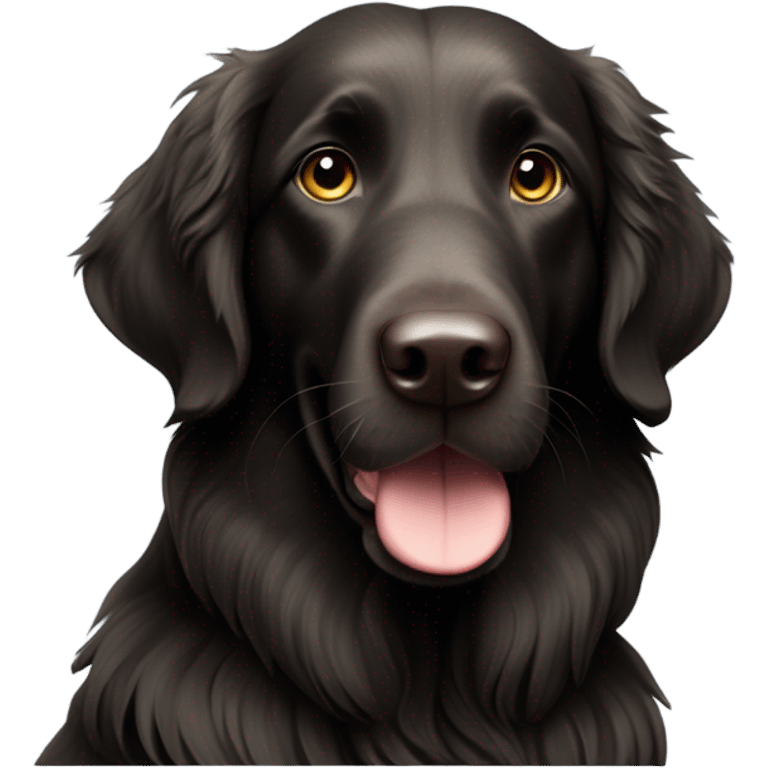 Flat coated retriever  emoji