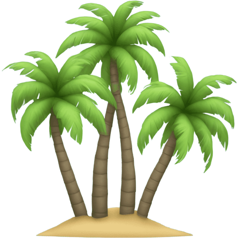 3 palm trees  emoji