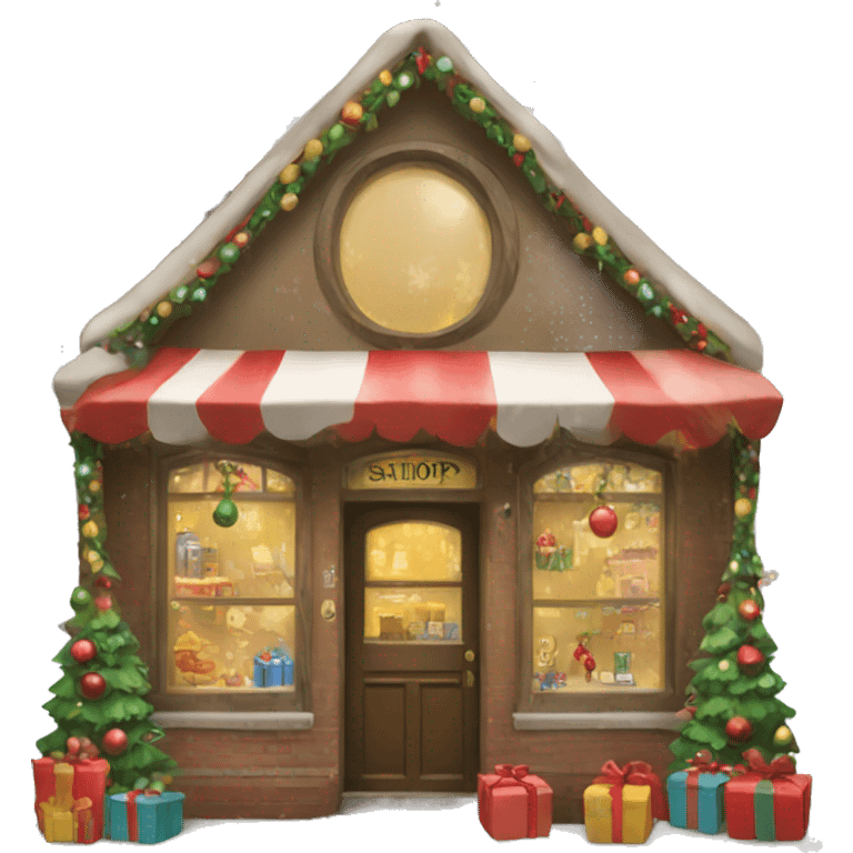 Christmas shop emoji