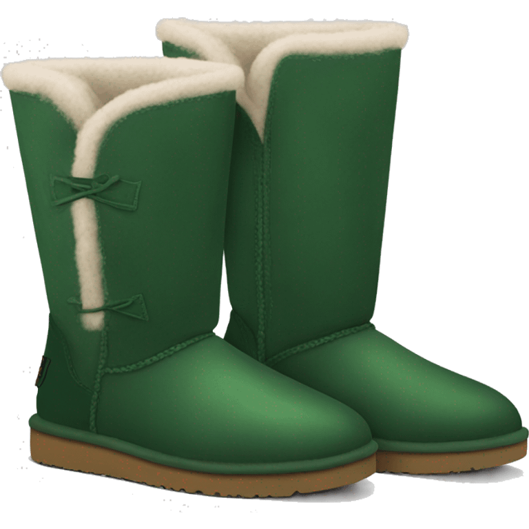 Ugg dark green boots emoji