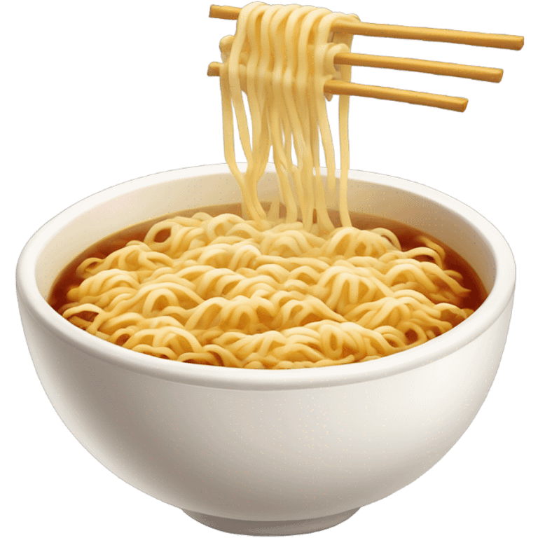 Ramen with eyes steaming emoji