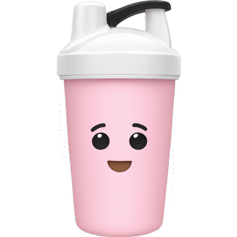 Light Pink protein shaker cup emoji