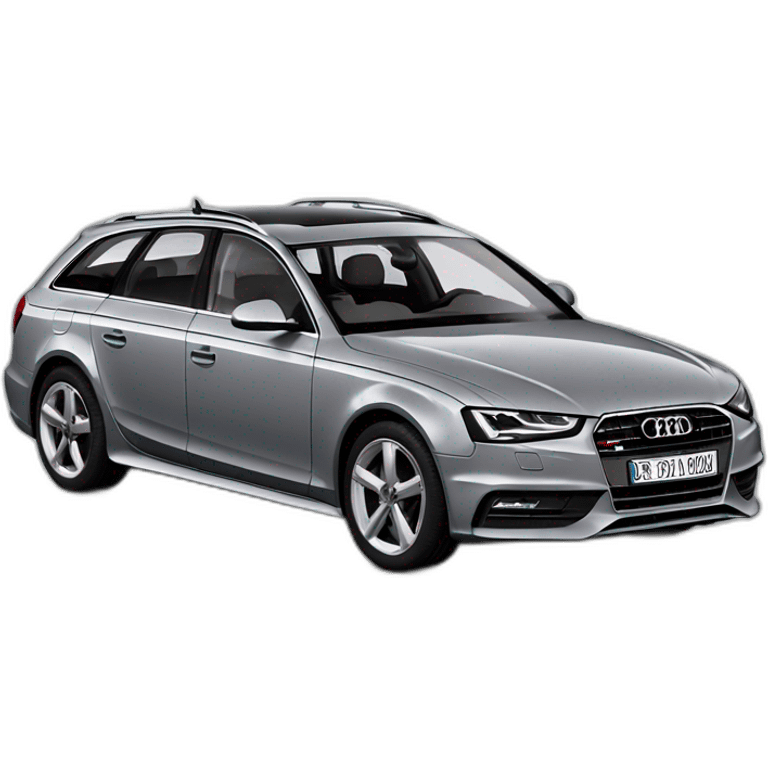 Audi a4 avant color gris claro emoji