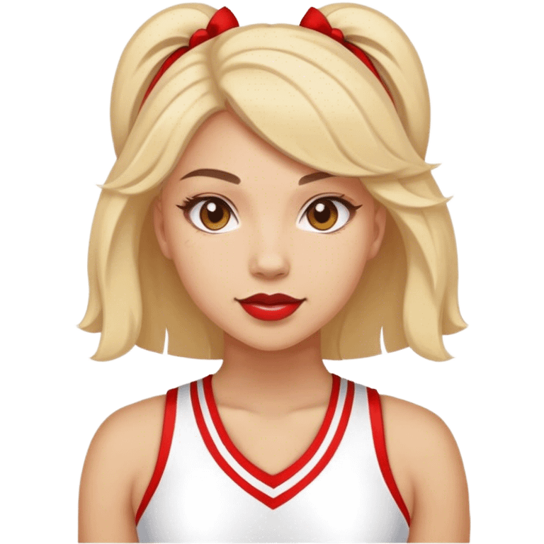 Very femenino cheerleader emoji