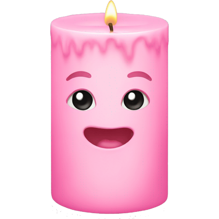 Baby pink candle  emoji