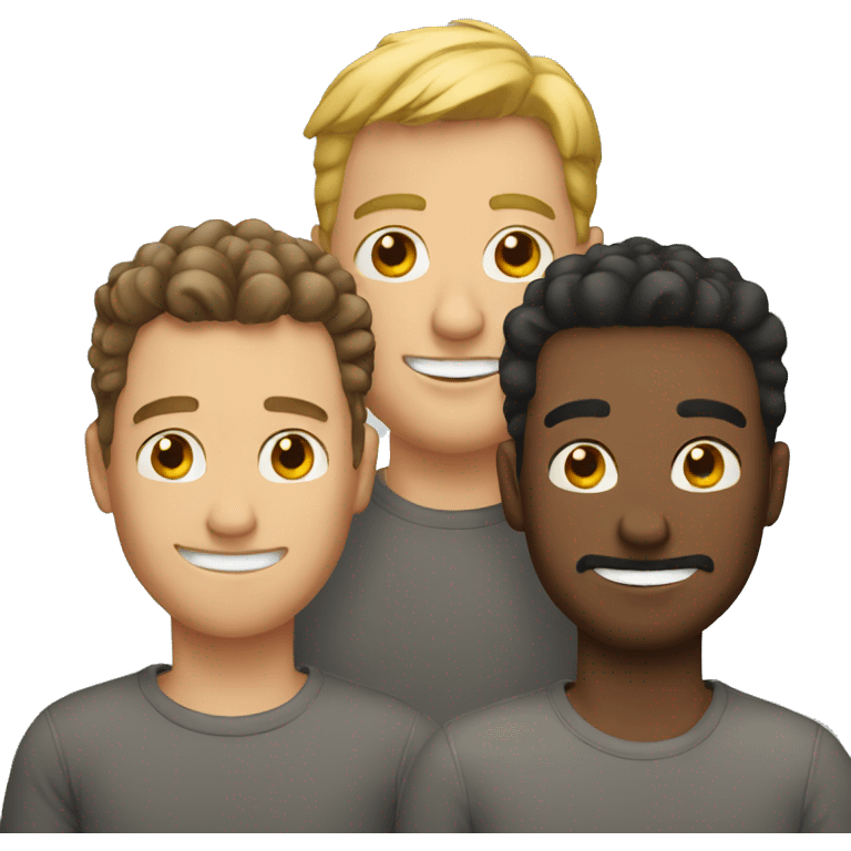 three guys emoji