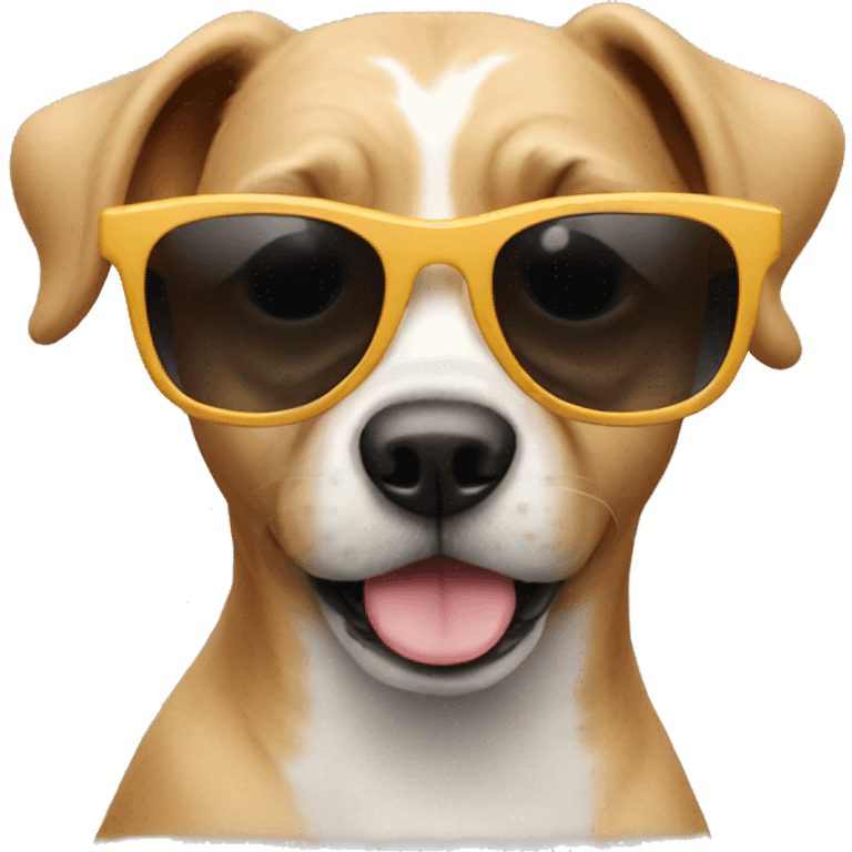 Dog with sunglasses emoji