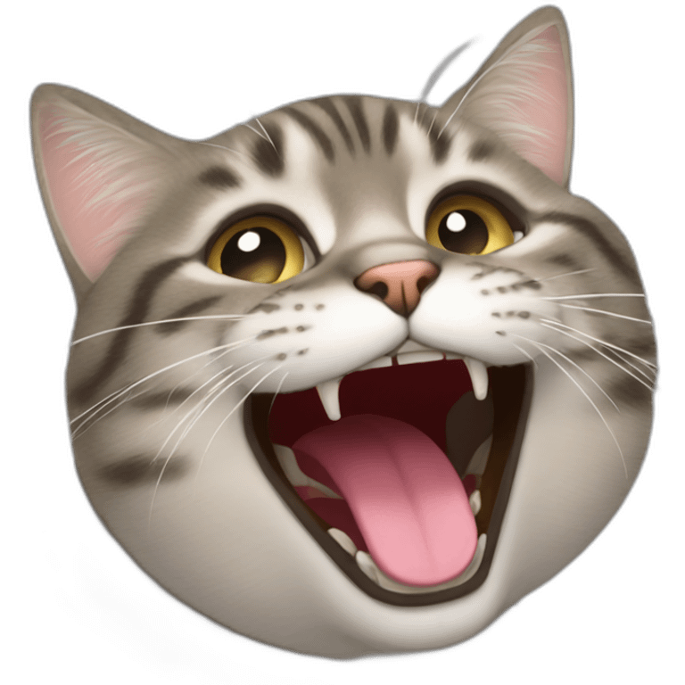 un chat qui fait un bisou emoji