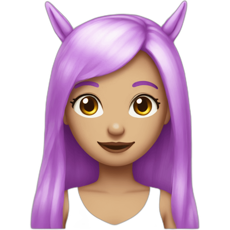 Licorne girl emoji