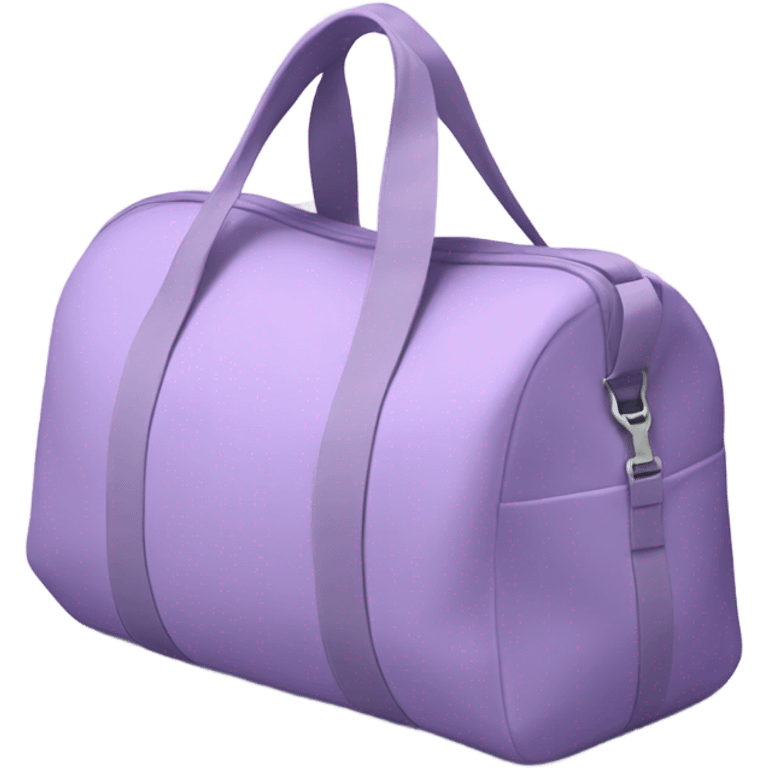 Lavender girly gym bag emoji