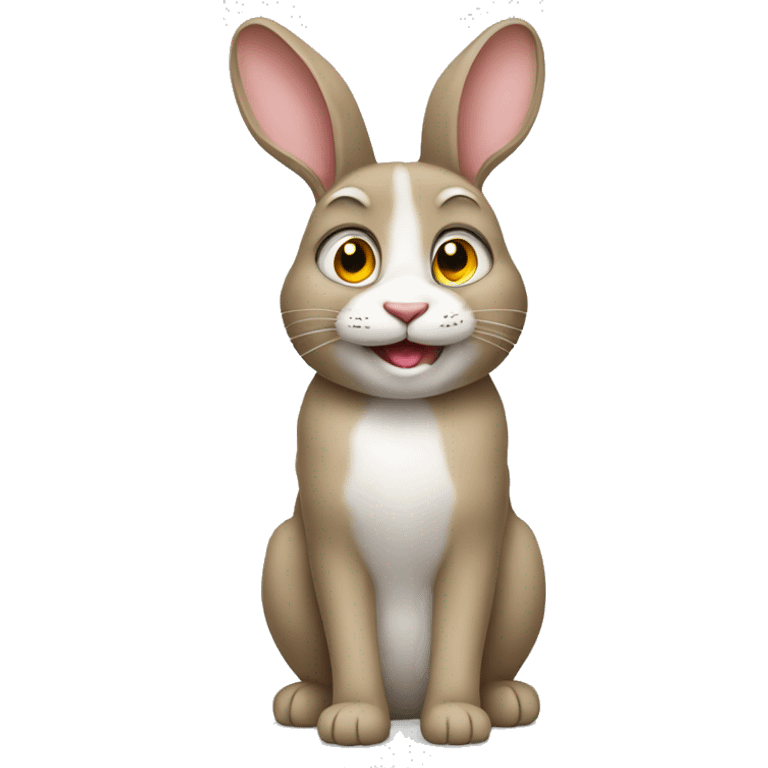 Créer un emoji un lapin avec un chat emoji