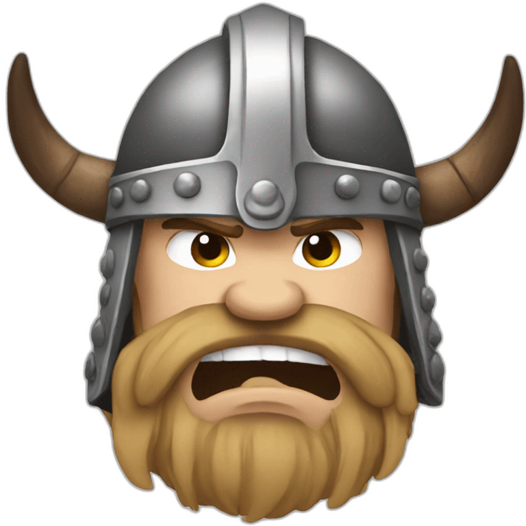 Angry viking sticker emoji