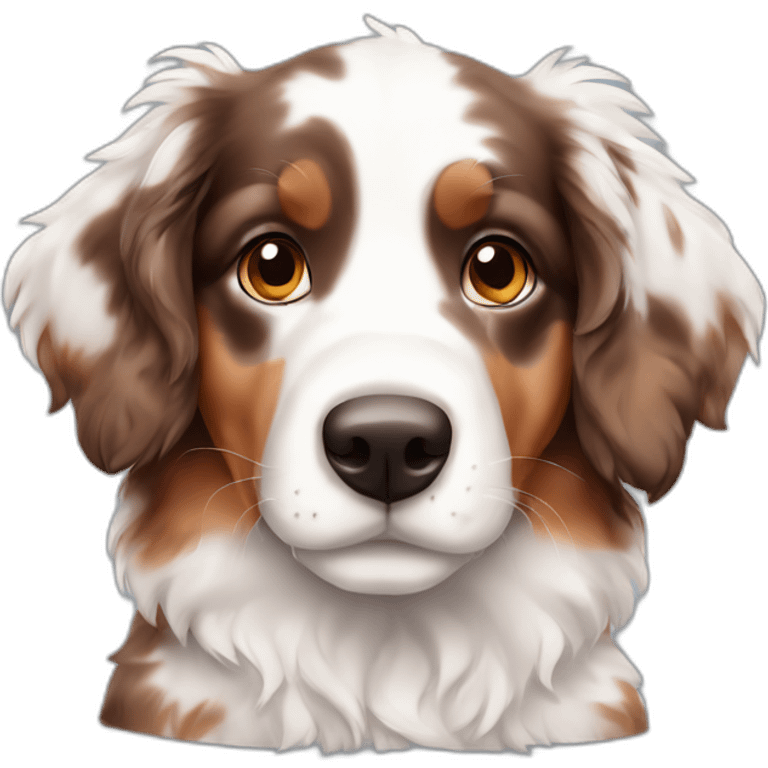 red merle aussie puppy emoji