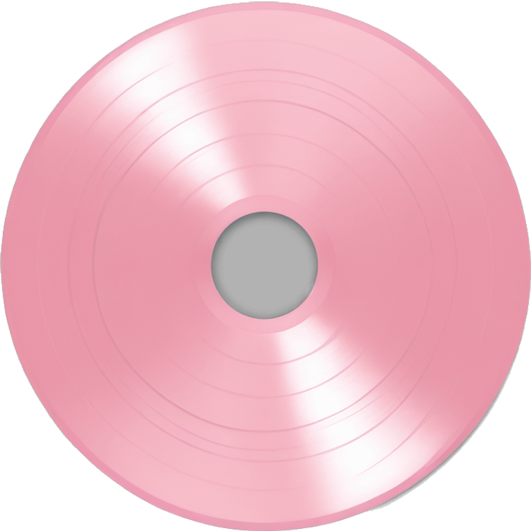 Light pink vinyl record emoji