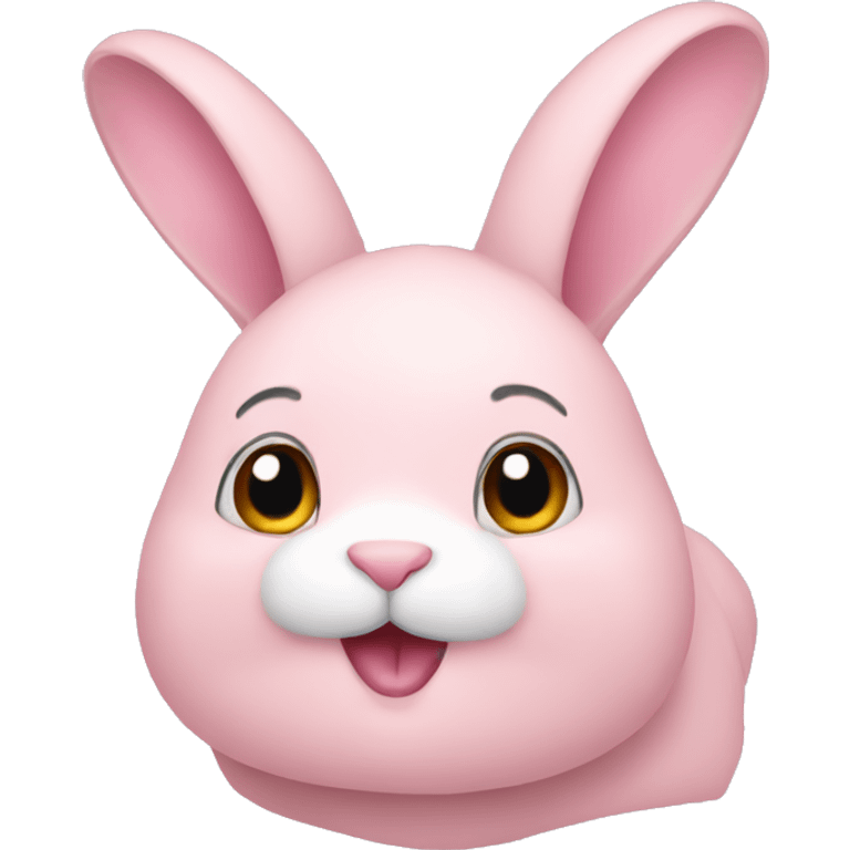 pastel pink rabbit emoji