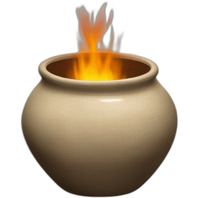 wood fired glazed pot emoji